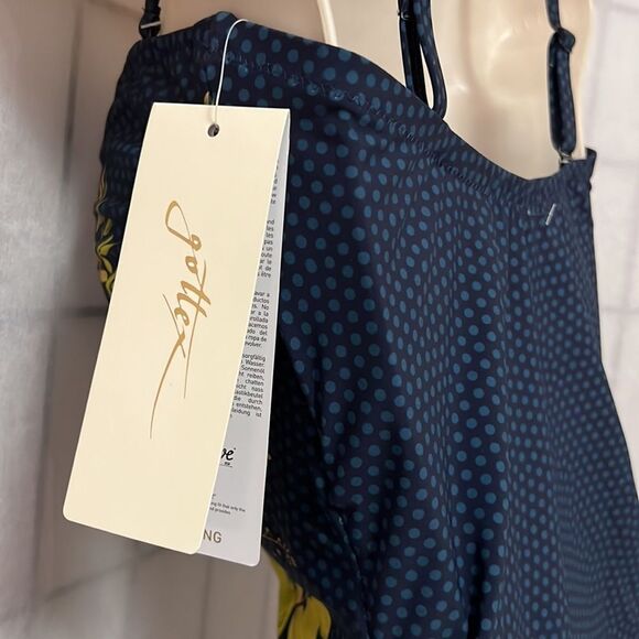 GOTTEX NWT VENICE BLUE SURPLICE ONEPIECE SIZE 12 - Picture 4 of 6